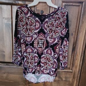 Cato Multicolor Paisley Blouse